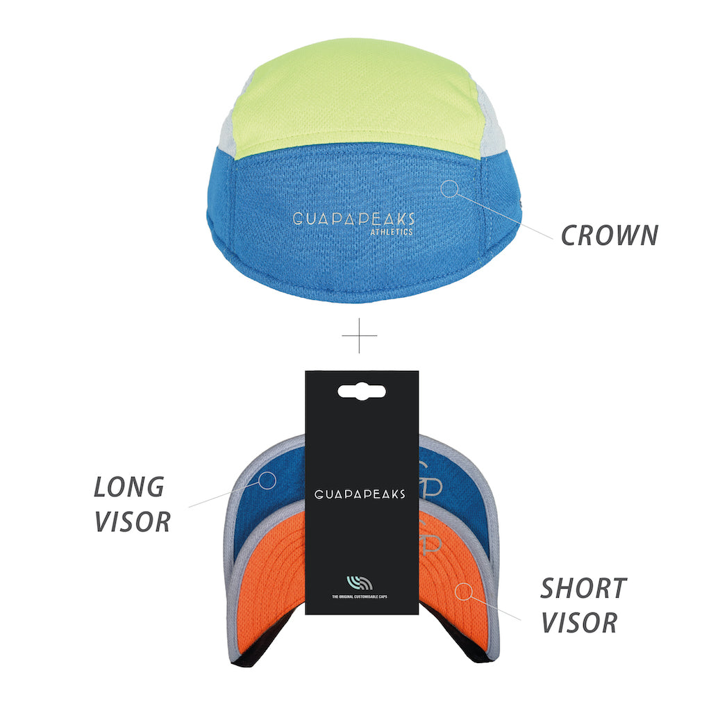 Fluro Run Cap | 2 Caps in 1