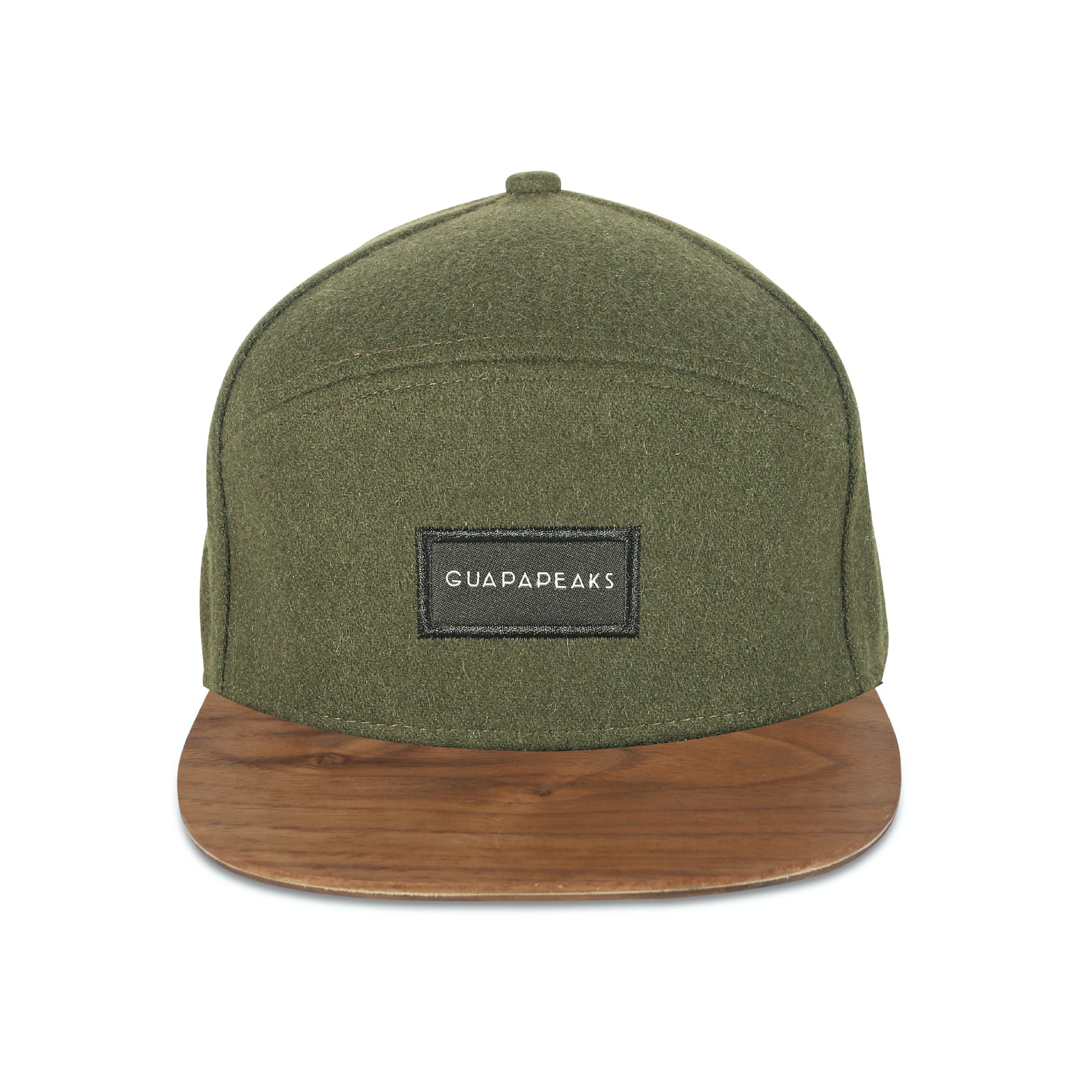 Olive Hybrid + Walnut Wood Visor