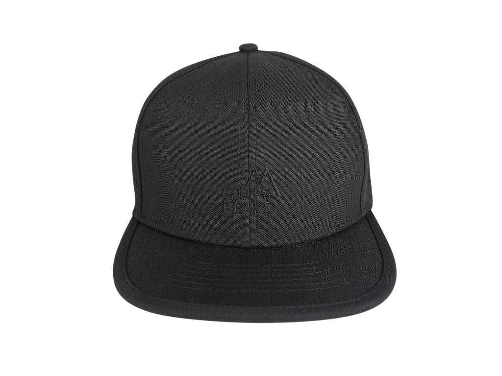 Black 6 Panel Cap Set | Black Surf + Free Fabric Visor