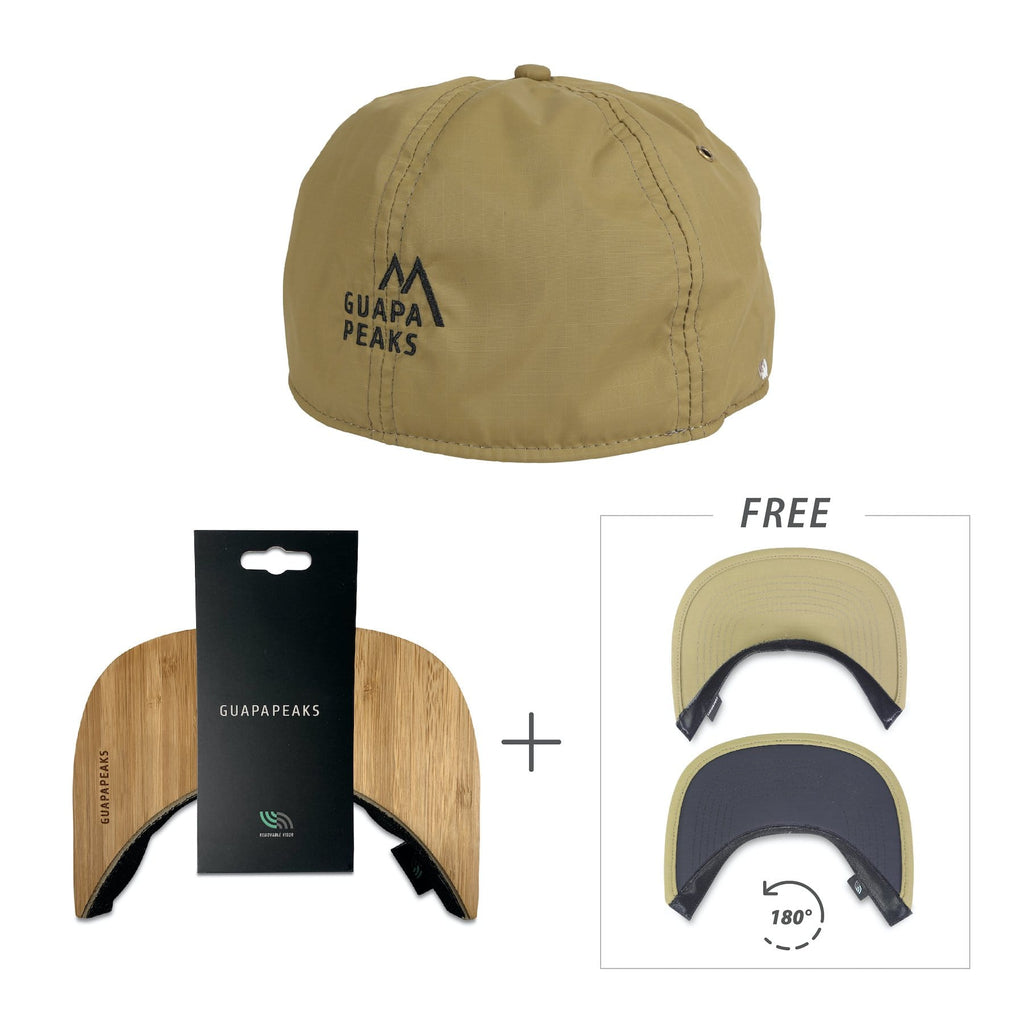 Khaki Ripstop Set | Bamboo Wood + Free Fabric Visor