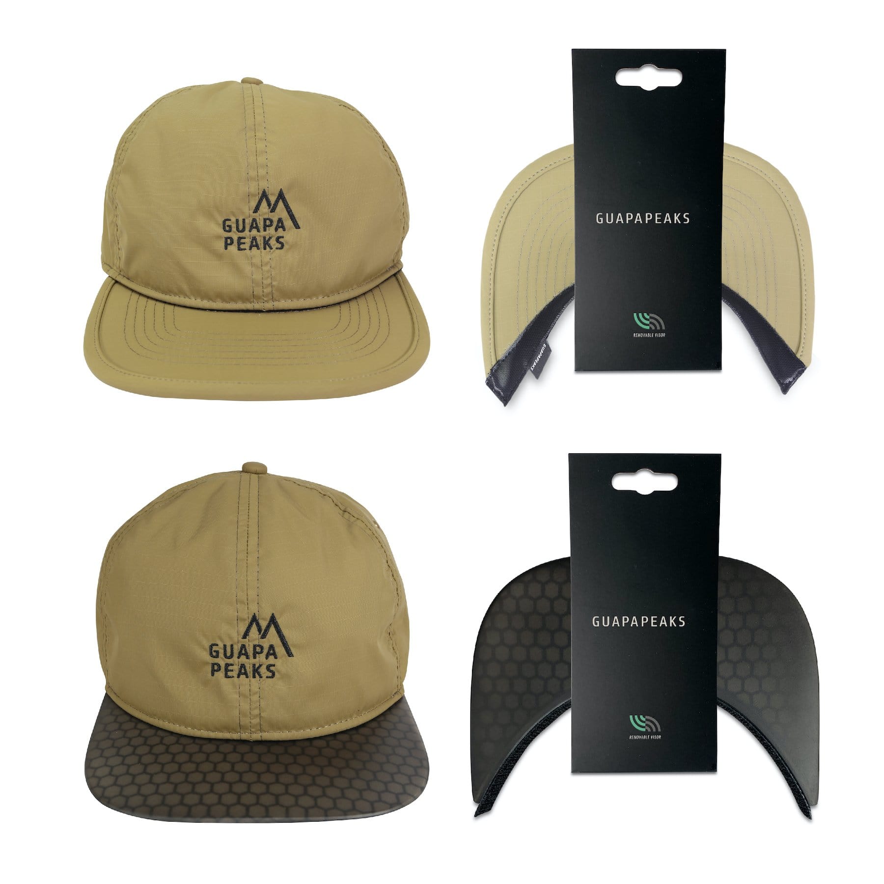 Khaki Ripstop Set | Black Surf + Free Fabric Visor