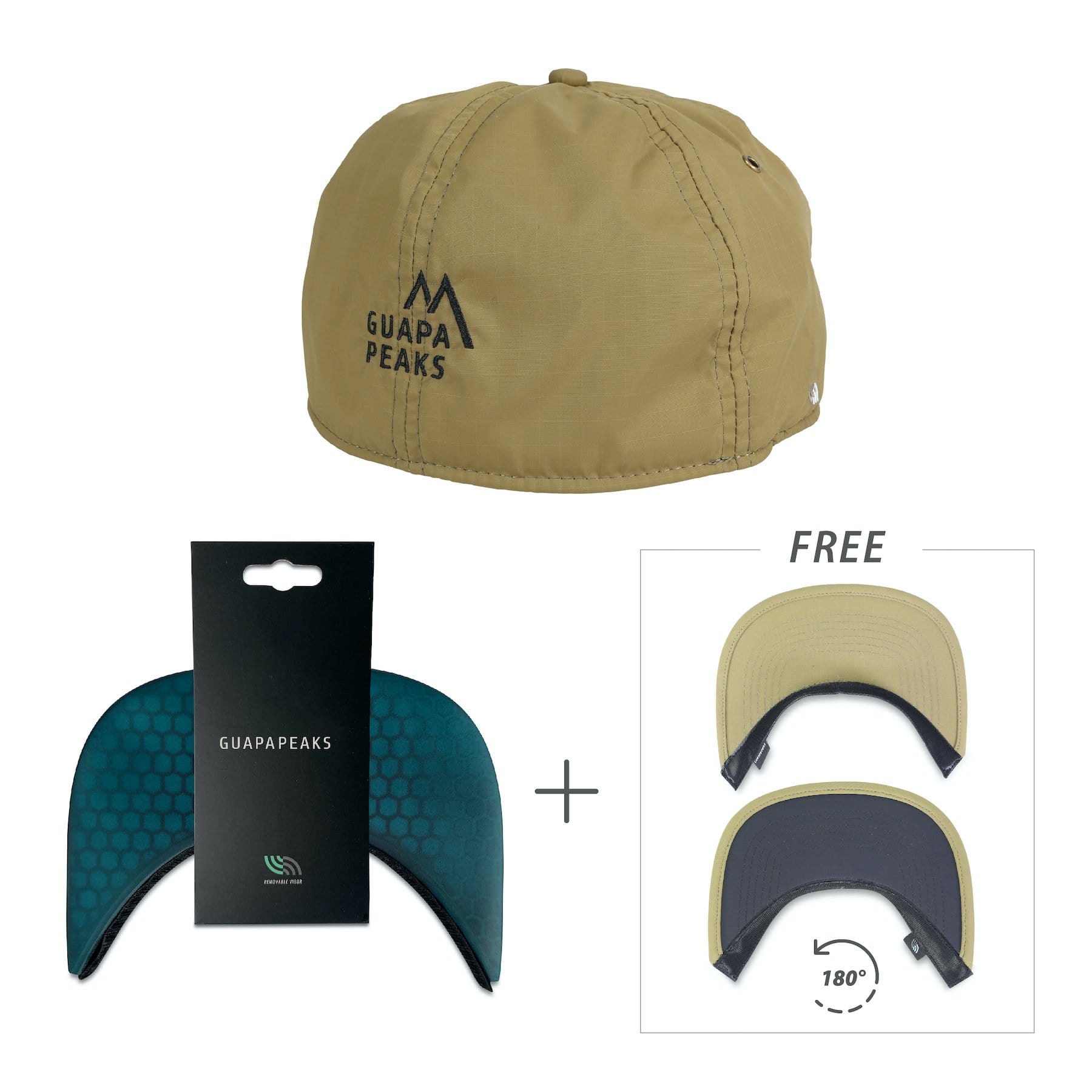 Khaki Ripstop Set | Navy Surf + Free Fabric Visor