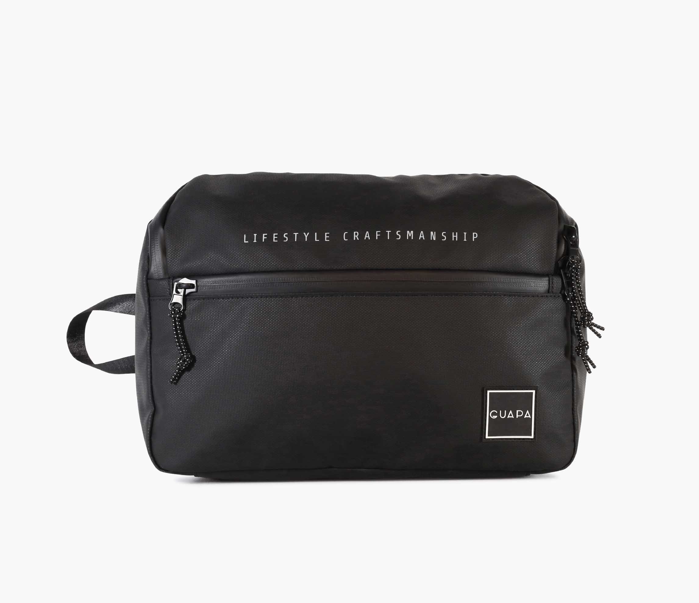 Water-Resistant Large Black Cross Body Bag