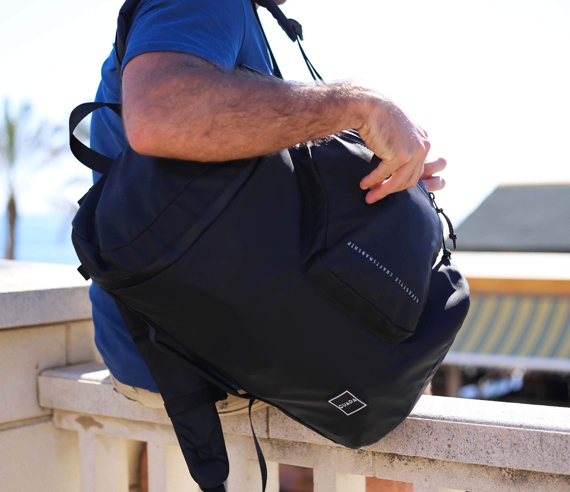 Water-Resistant 26 Litre Black Backpack